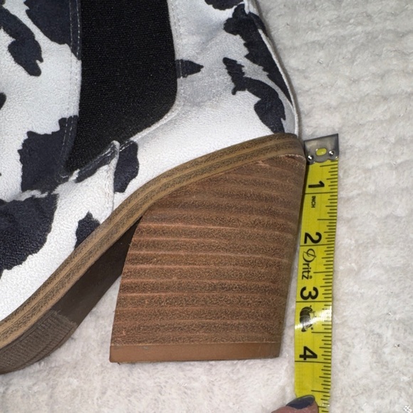 Cow Print Ankle Boots - Picture 8 of 11
